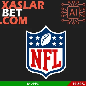 Xaslarbet's NFL AI betting option with an 81.11% win rate.