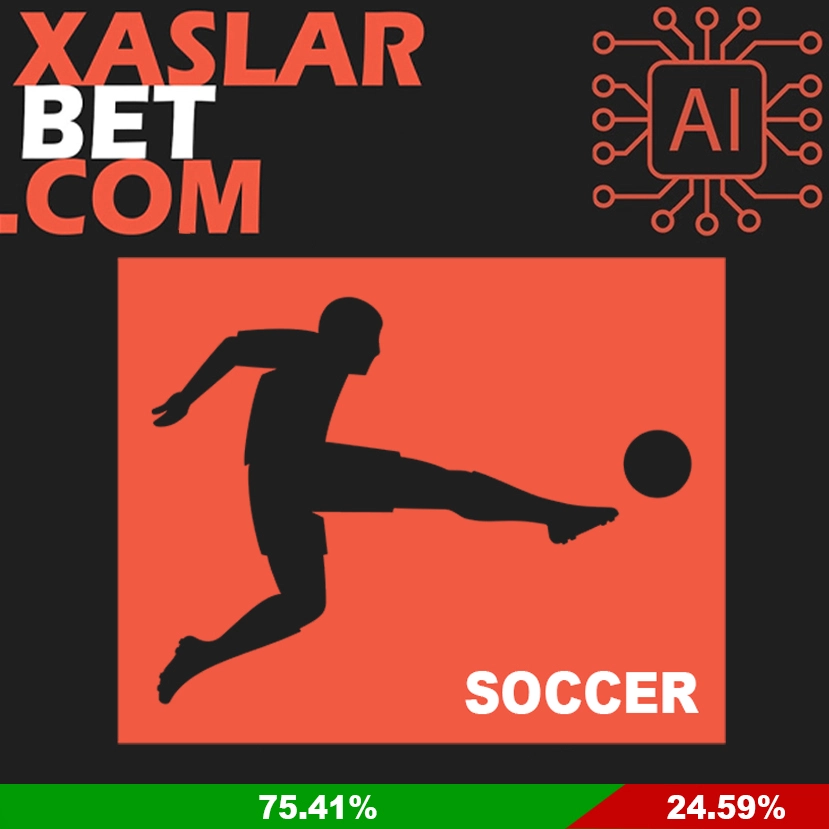 Xaslarbet’s soccer AI predictions have a 75.41% win rate, offering accurate and reliable betting insights.