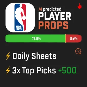 Xaslarbet NBA AI Predicted 3-Leg +500 Parlay, NBA Props Sheets