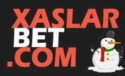 Xaslarbet logo with a festive snowman added for the holiday season.