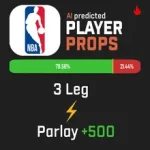 Xaslarbet NBA AI Predicted 3-Leg +500 Parlay