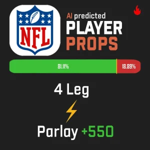 AI NFL Picks boasting an 81.11% win rate for accurate NFL betting predictions