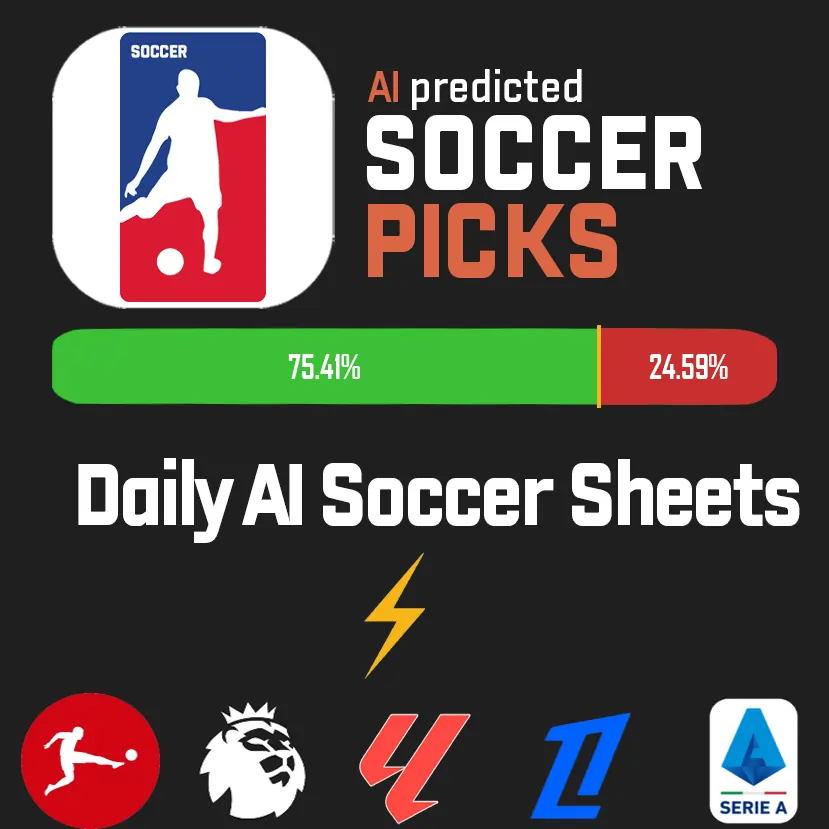 Xaslarbet Soccer AI Predicted sheets