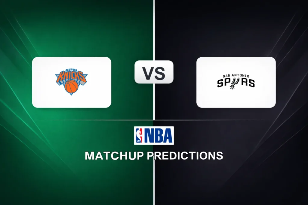 New York Knicks vs San Antonio Spurs Prediction - NBA Game Preview, Picks, Player Props & Analysis