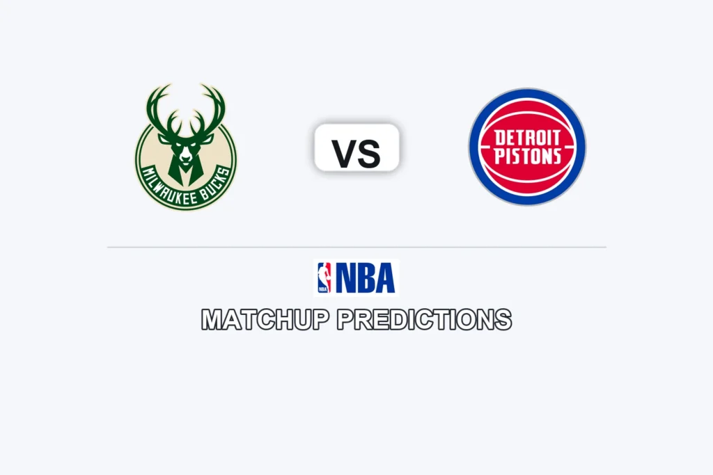 Milwaukee Bucks vs Detroit Pistons Prediction - NBA Game Preview, Picks, Player Props & Analysis