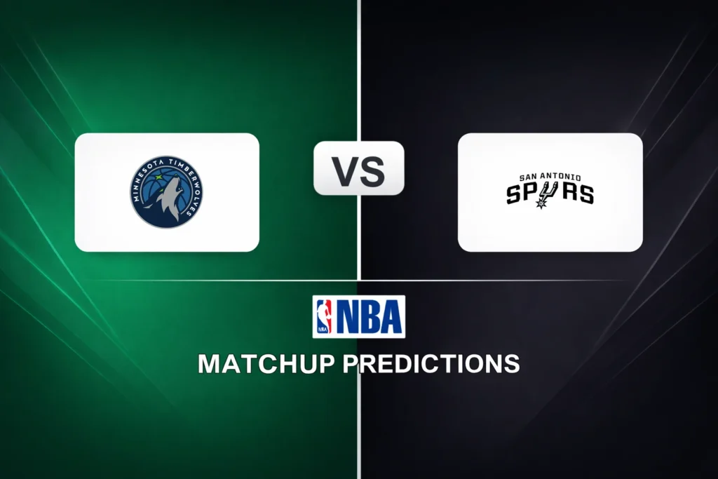 Minnesota Timberwolves vs San Antonio Spurs Prediction - NBA Game Preview, Picks, Player Props & Analysis