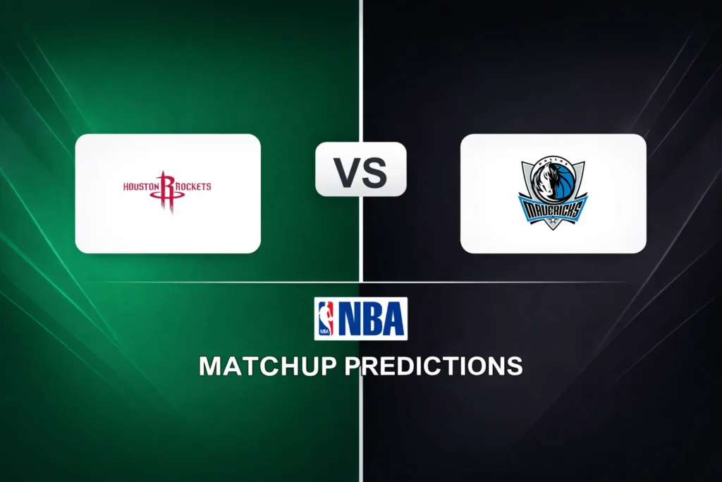 Houston Rockets vs Dallas Mavericks Prediction - NBA Game Preview, Picks, Player Props & Analysis