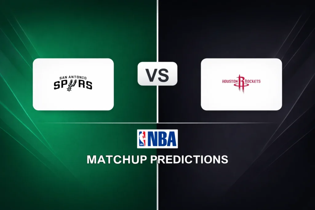 San Antonio Spurs vs Houston Rockets Prediction - NBA Game Preview, Picks, Player Props & Analysis