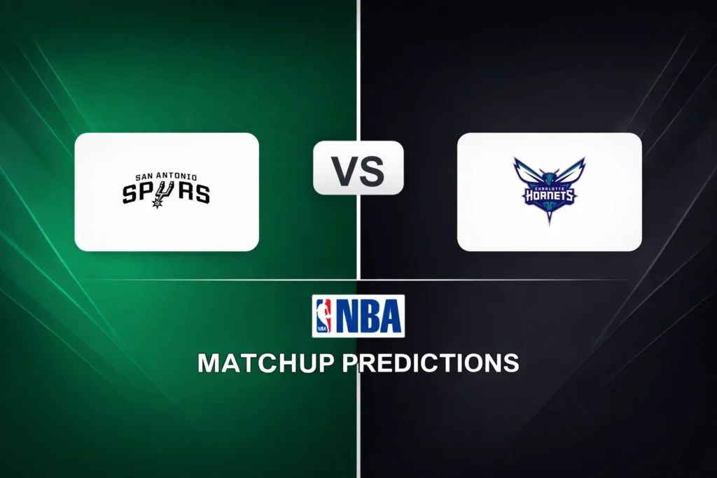 San Antonio Spurs vs Charlotte Hornets Prediction - NBA Game Preview, Picks, Player Props & Analysis