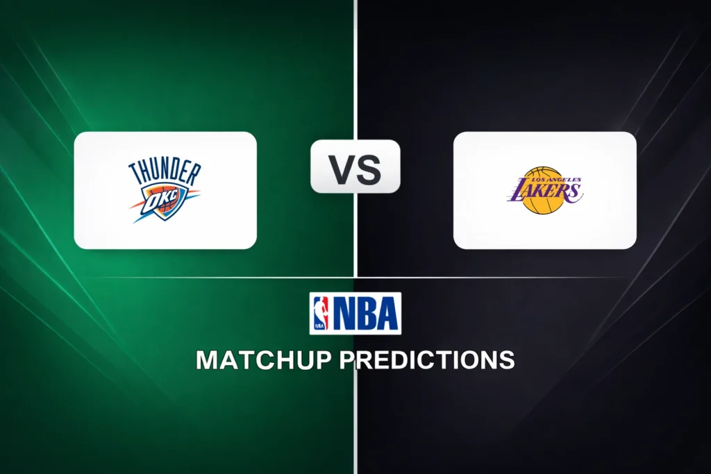 Oklahoma City Thunder vs Los Angeles Lakers Prediction - NBA Game Preview, Picks, Player Props & Analysis